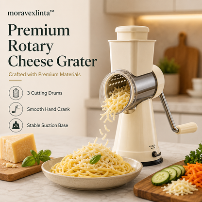 moravexlinta™ Premium Rotary Cheese Grater